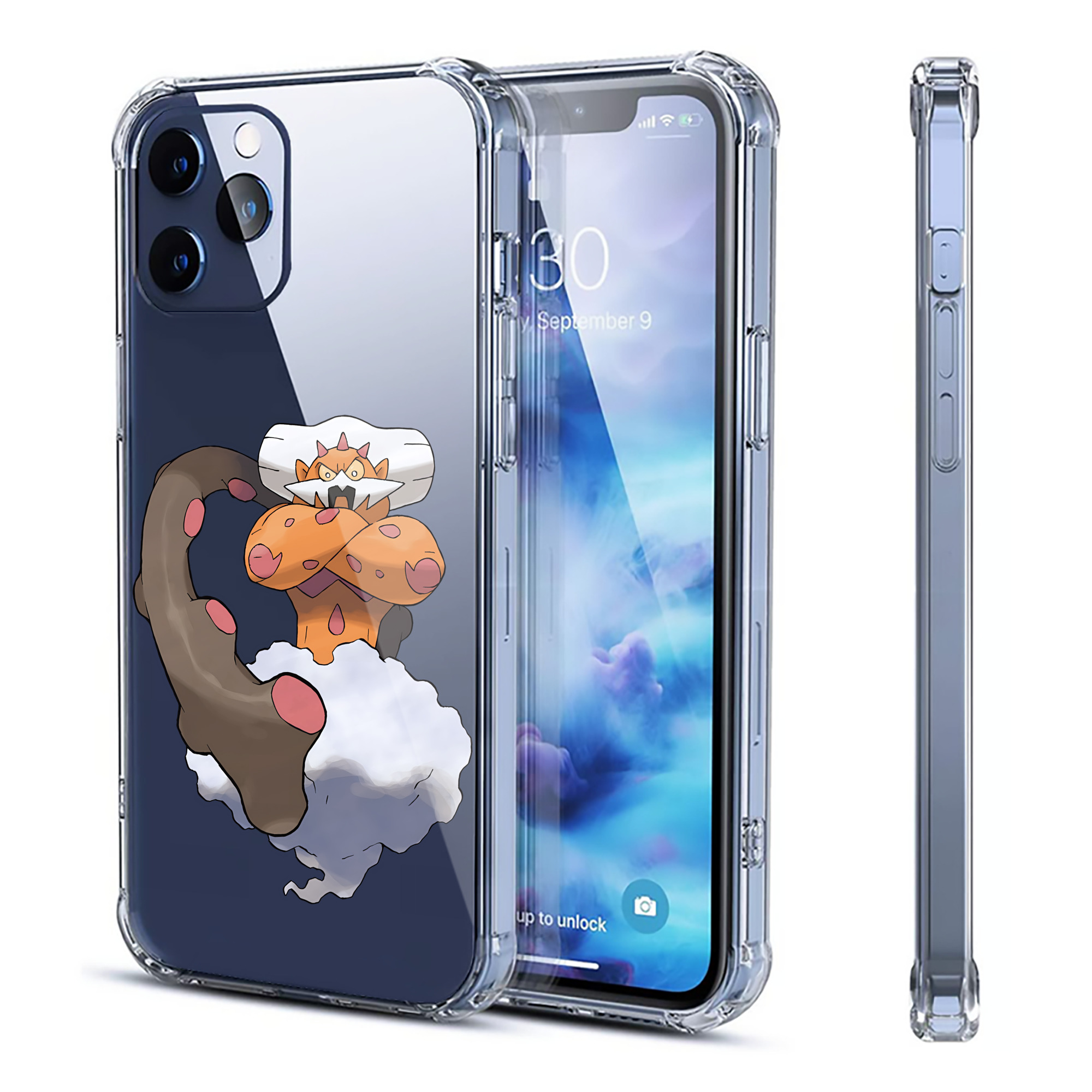 （画像用） ポケットモンスター Pokémon 【iPhone 12シリーズ対応】透明スマホケース（クリアソフトケース）
